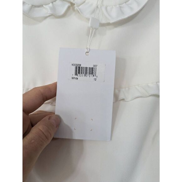 Gal Meets Glam Emma Ruffle dress women's size 12‎ white cottagecore bridal wed - Picture 9 of 10